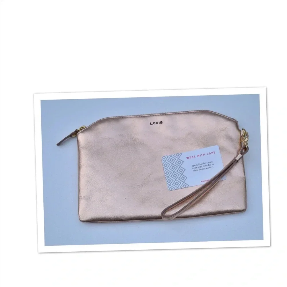 LODIS leather clutch